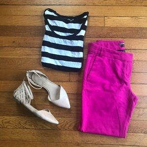 Express Editor straight leg ankle pant